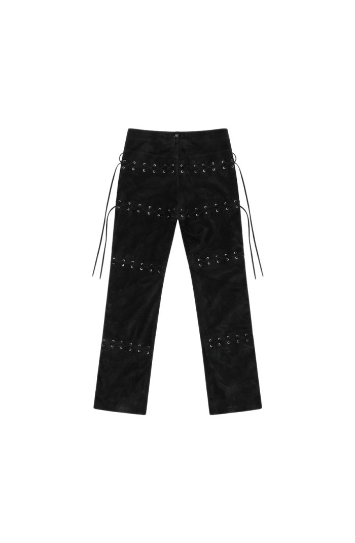 Phoebe Suede Pants Black