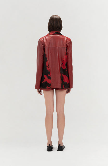 Kennedy Leather Jacket Red