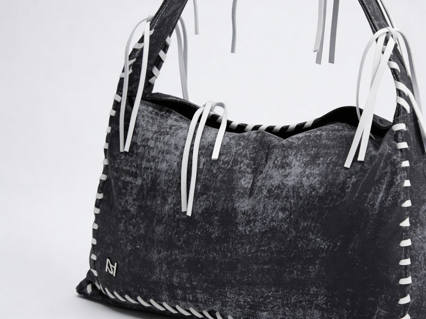 Halo Leather Bag Washed Grey