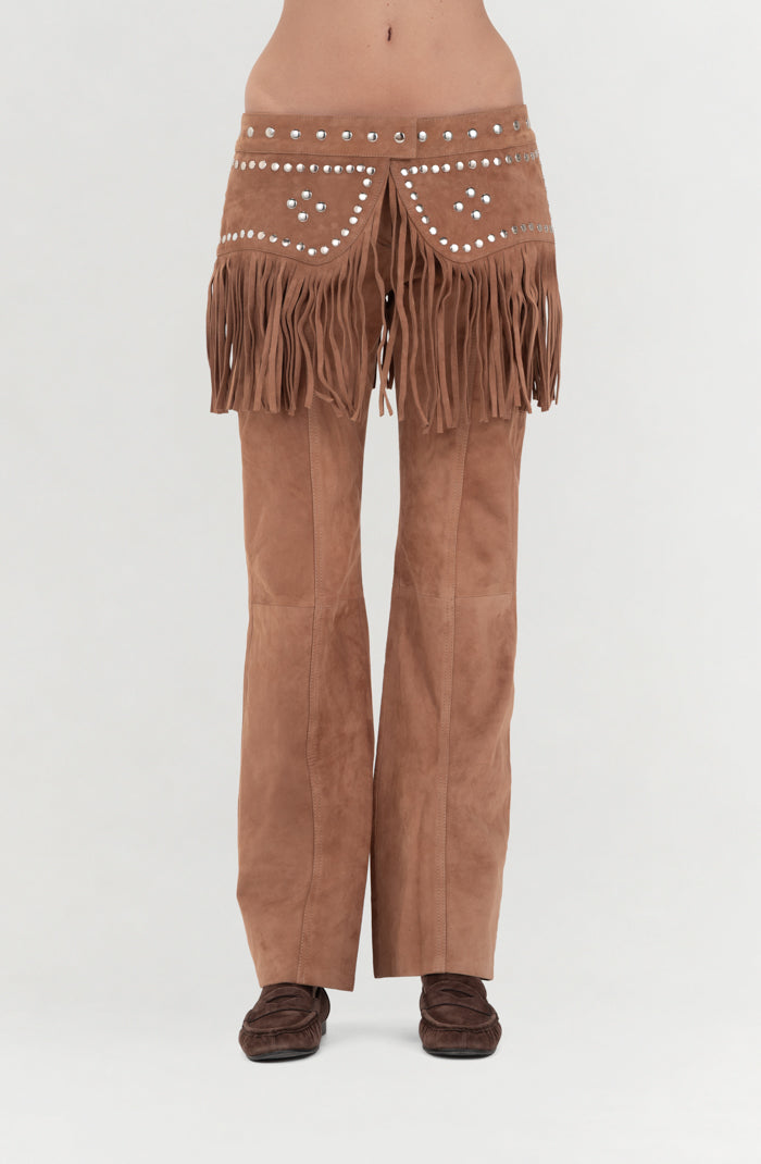 Hailey Suede Belt Beige