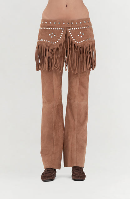 Hailey Suede Belt Beige