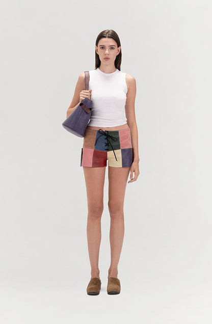 Zoey Leather Bag Plum Purple