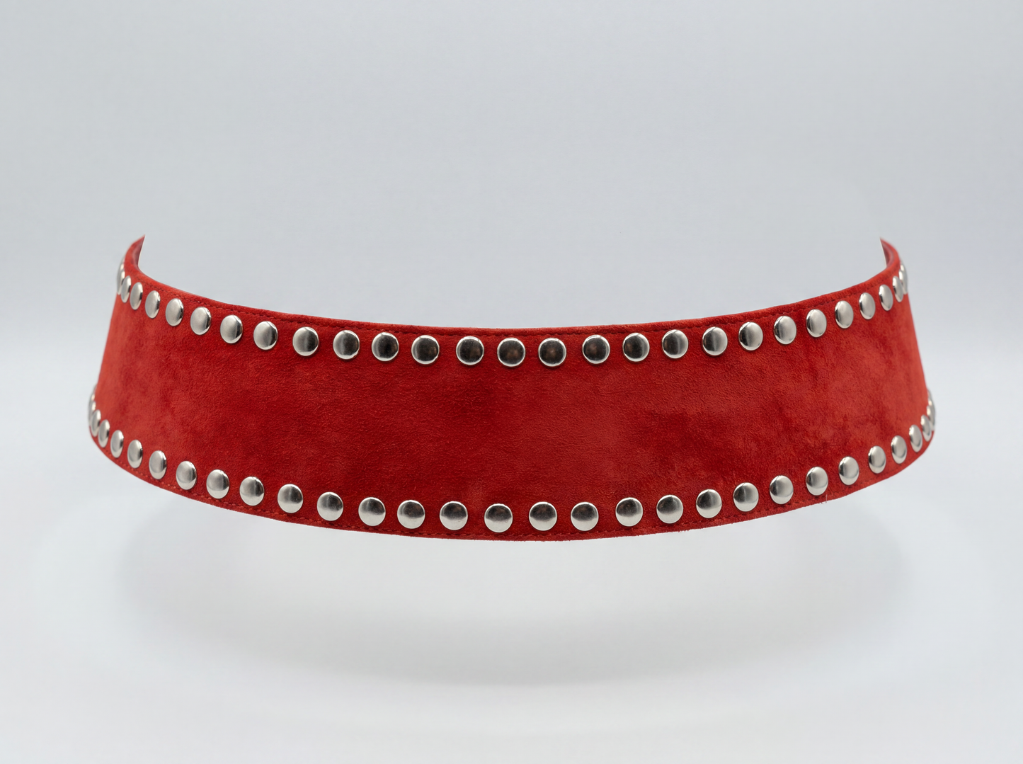 Liam Suede Belt Red