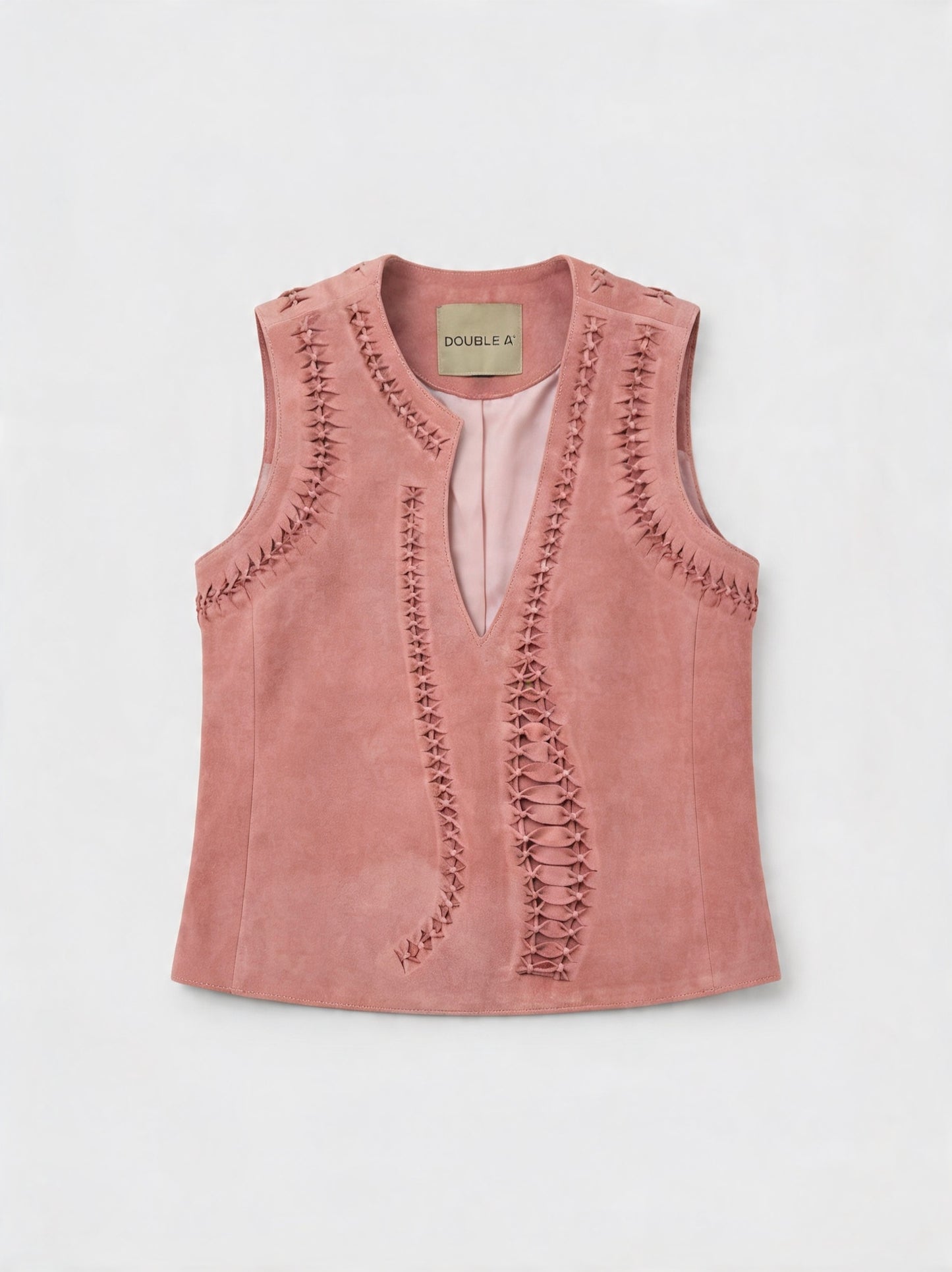 Willow Suede Top Pink