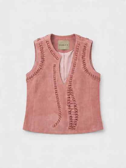 Willow Suede Top Pink