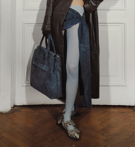 Sylta Suede Belt Blue