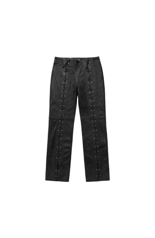 Adrian Leather Pants Black