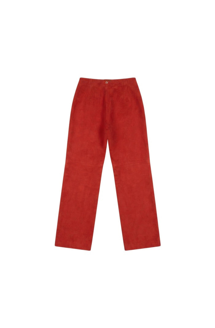Adrian Suede Pants Red