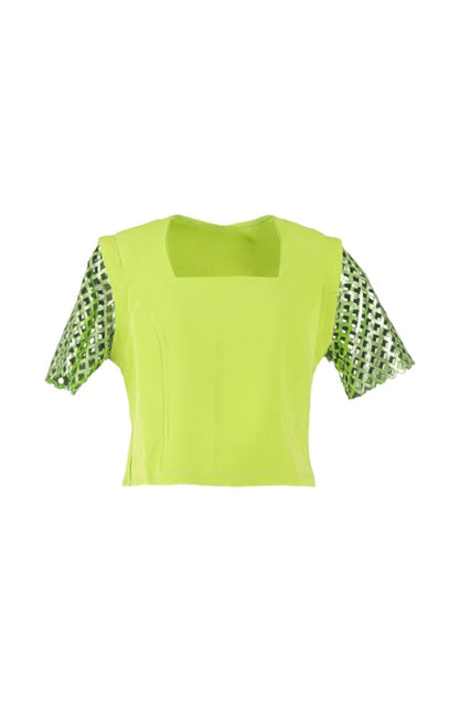 Mia Top Green x Electric Green