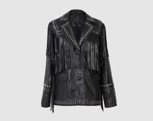 Scarlett Leather Jacket Black