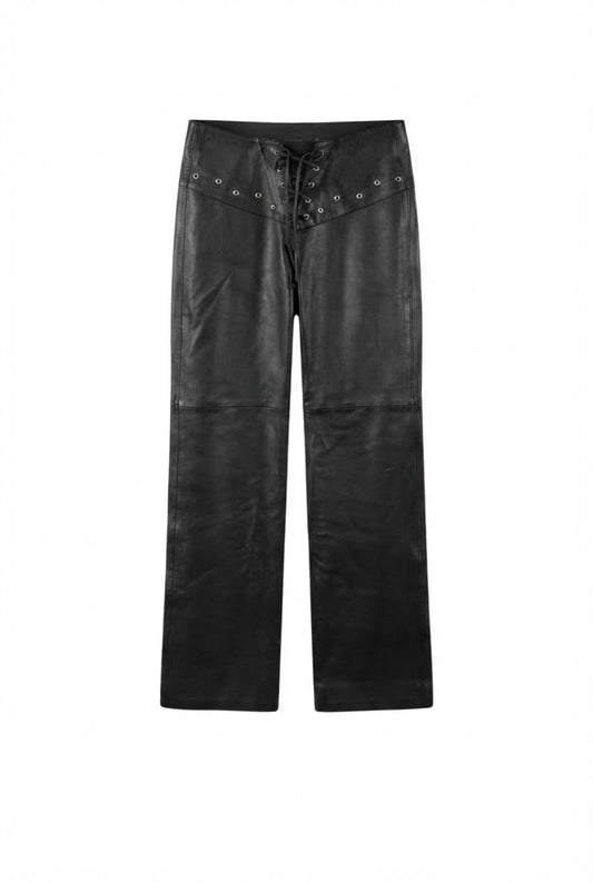 Jason Leather Pants Black