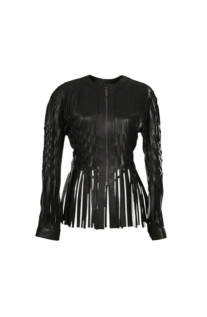Attalea Leather Jacket Black