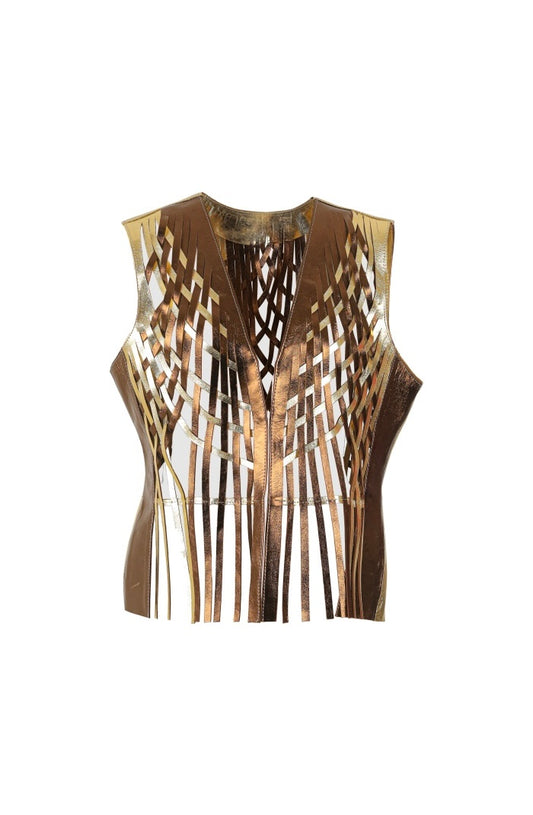 Attalea Leather Vest II Copper