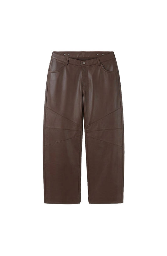 Gabriel Leather Pants Brown