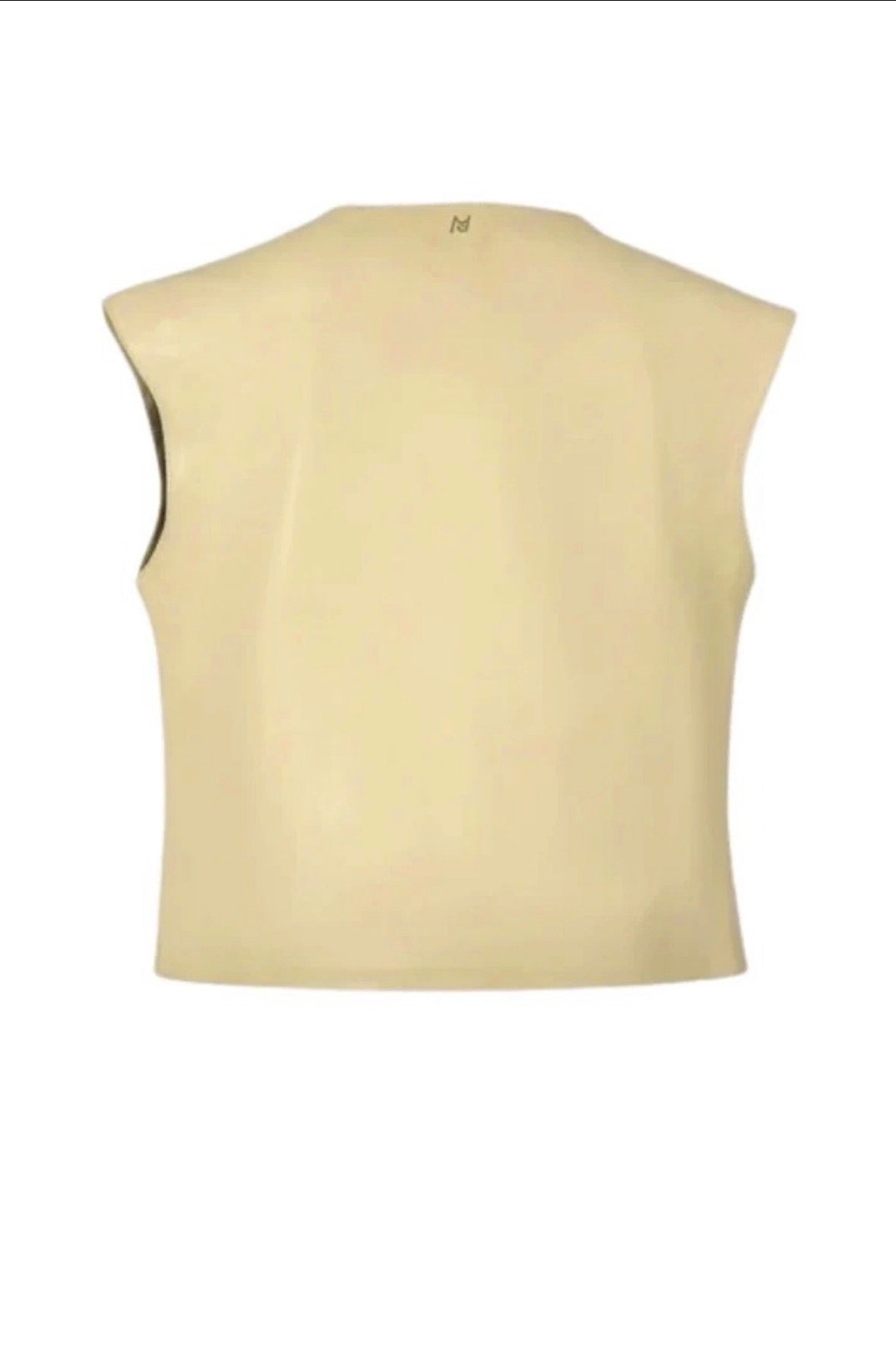 Fiona Leather Top Butter Yellow