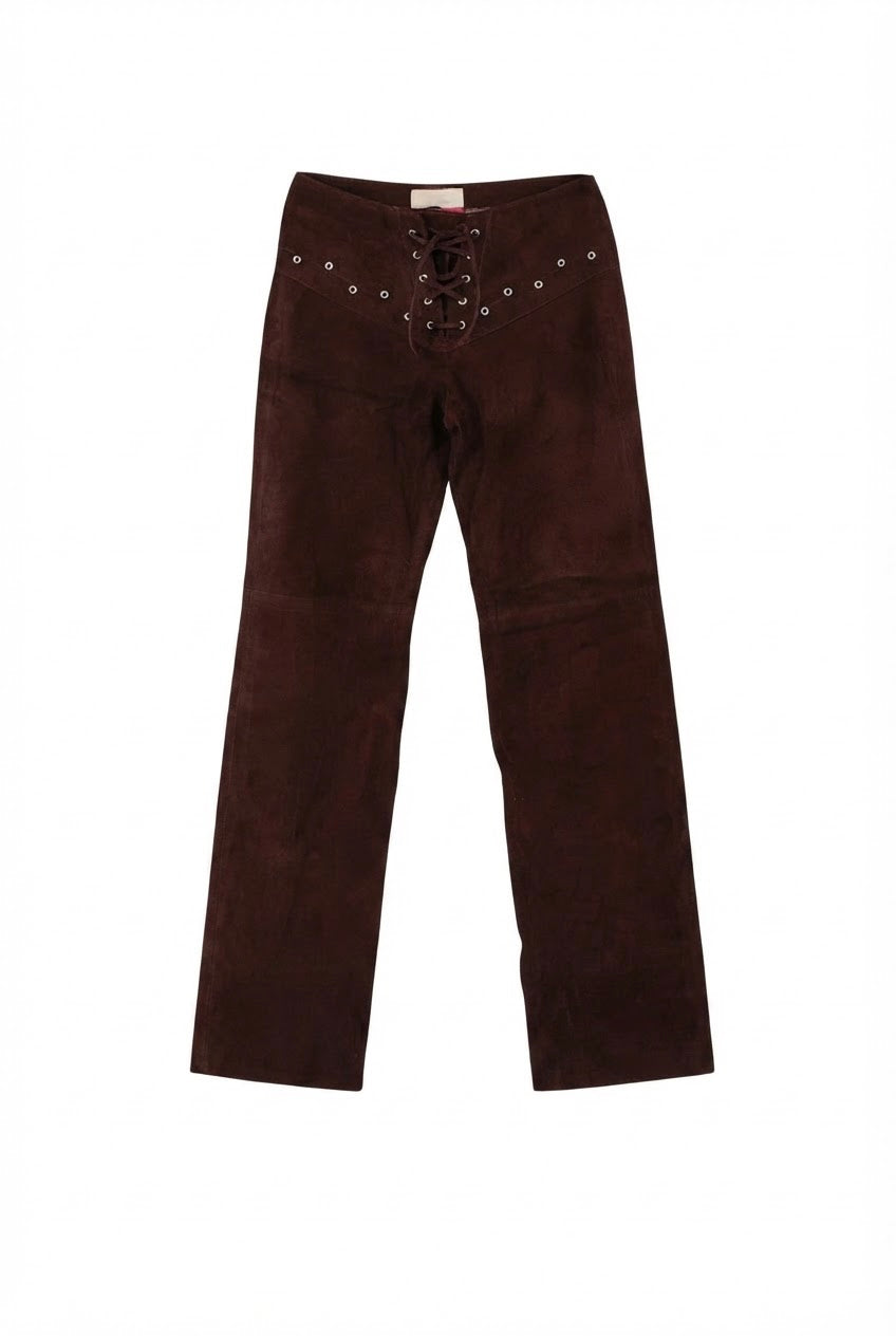 Jason Suede Pants Brown