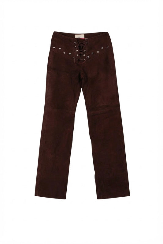 Jason Suede Pants Brown