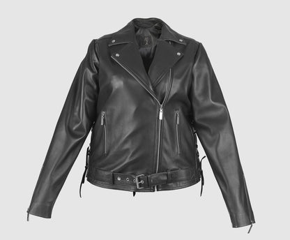 Gaia Leather Jacket Black