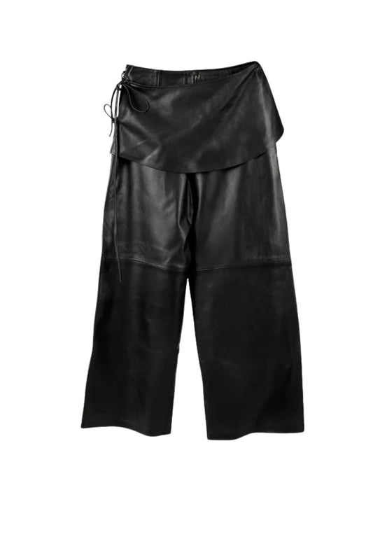 Harlow Leather Pants Black