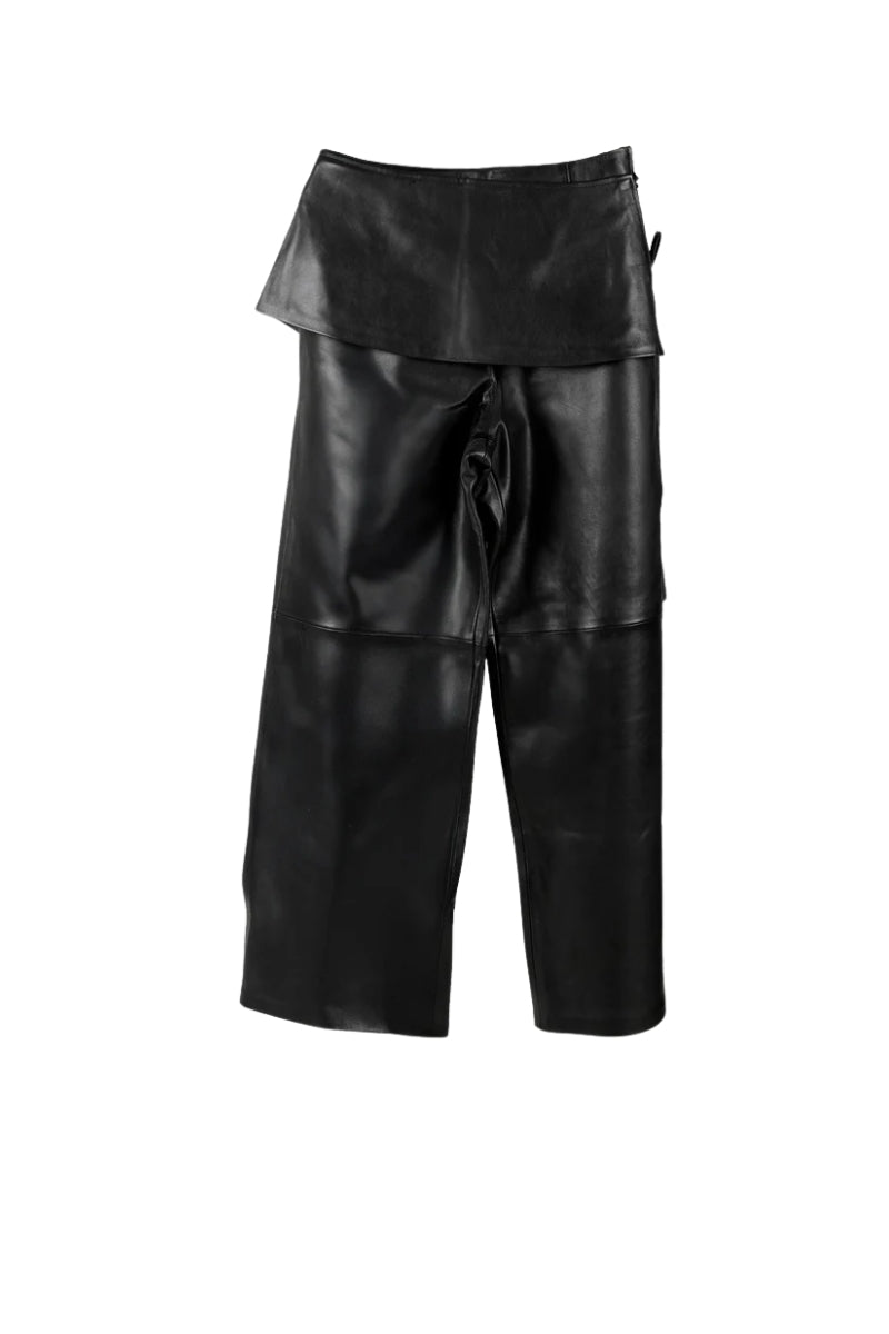 Harlow Leather Pants Black