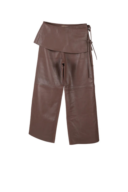 Harlow Leather Pants Brown