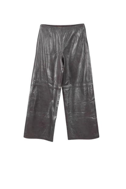 Harlow Leather Pants Pewter