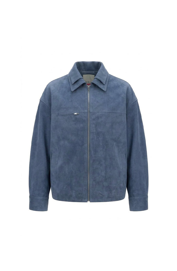 Sadie Suede Jacket Blue