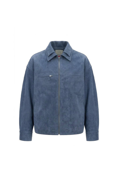 Sadie Suede Jacket Blue