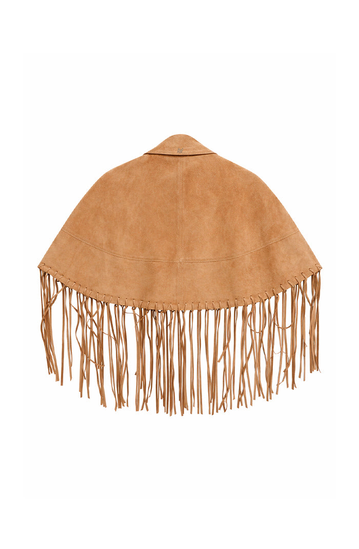 Ella Suede Cape Beige