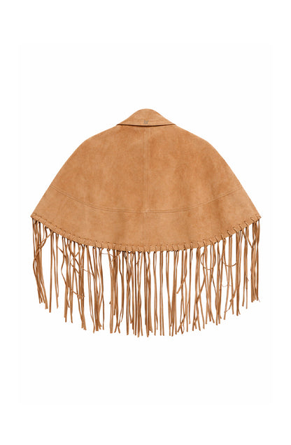 Ella Suede Cape Beige