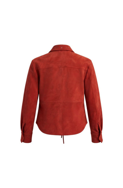 Liana Suede Shirt Red
