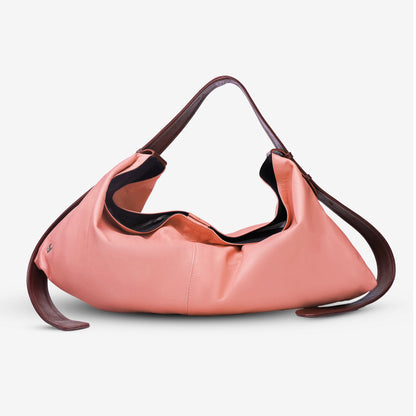 Ophelia II Oversized Leather Bag Blush Pink