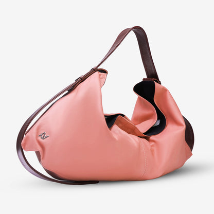 Ophelia II Oversized Leather Bag Blush Pink