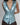 Kayla Leather Vest Crinched Baby Blue