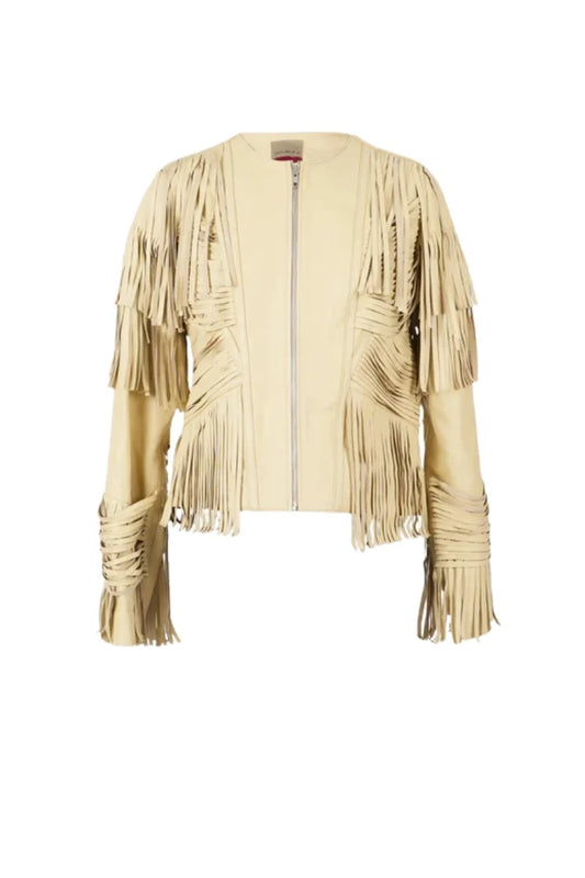 Aurora Leather Jacket Butter Yellow