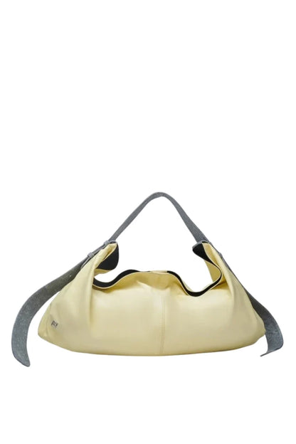 Ophelia II Oversized Leather Bag Butter Yellow