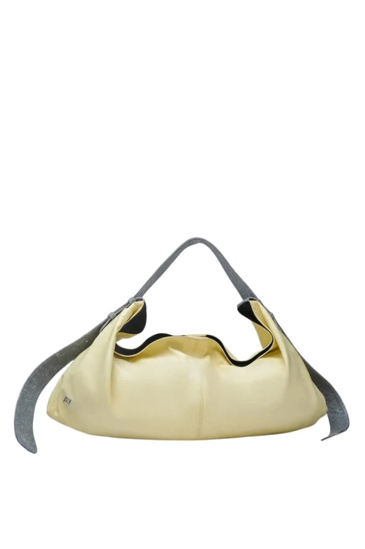 Ophelia II Oversized Leather Bag Butter Yellow