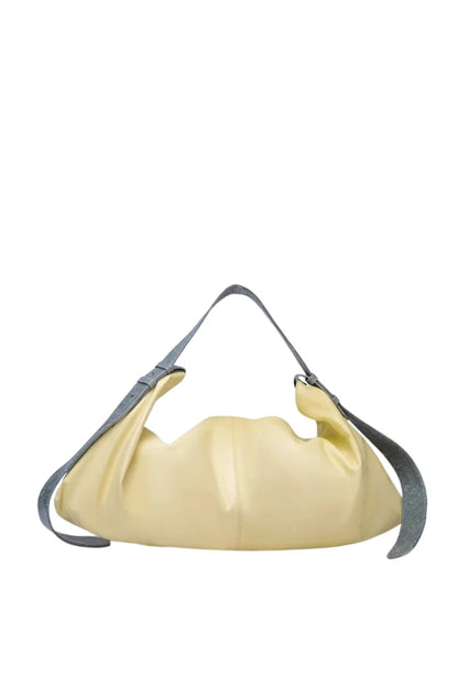 Ophelia II Oversized Leather Bag Butter Yellow