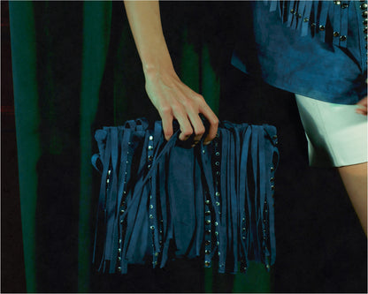 Ada Suede Bag Blue