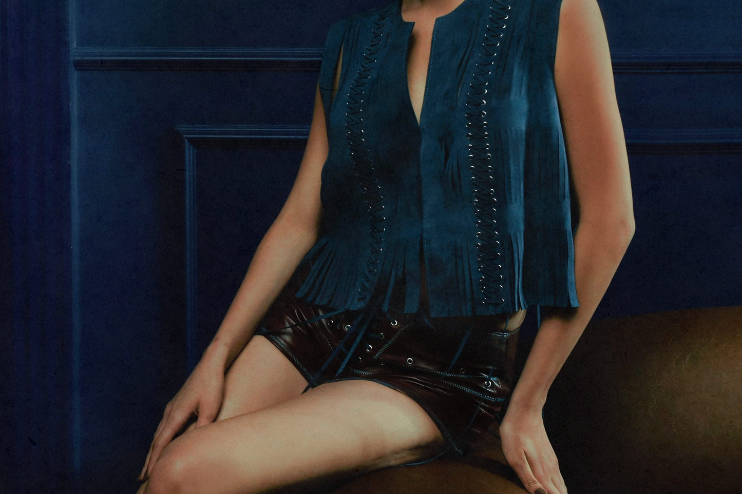 Caniayla II Suede Vest Blue