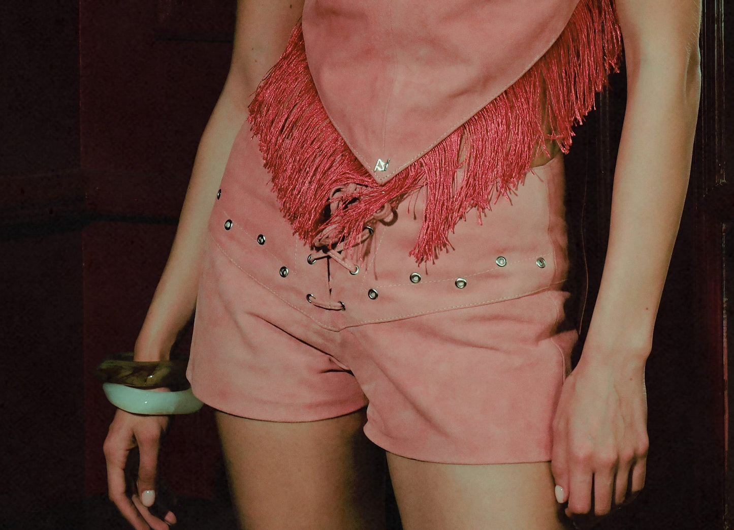 Jason Suede Shorts Pink