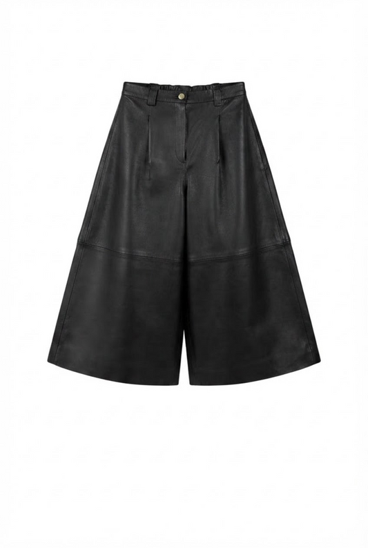 Justin Leather Pants Black
