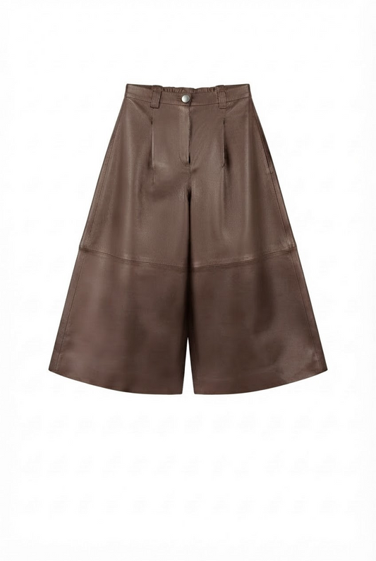 Justin Leather Pants Brown