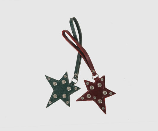 Star Shaped Leather Charm