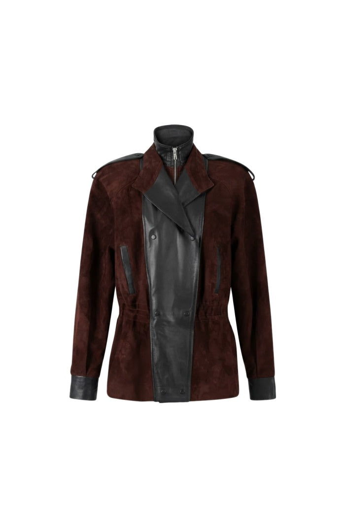 Gavin Suede Jacket Brown