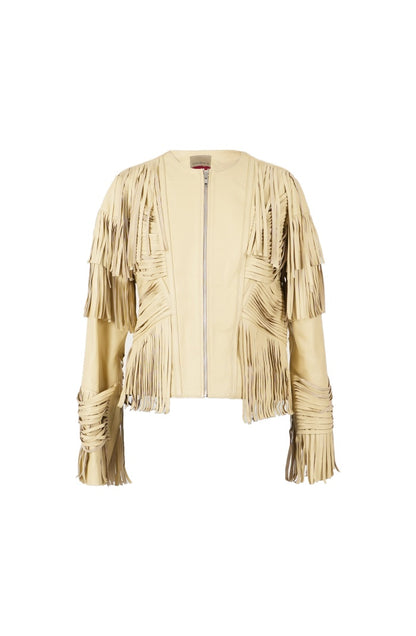 Aurora Leather Jacket Butter Yellow