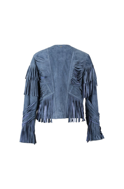 Aurora Suede Jacket Blue