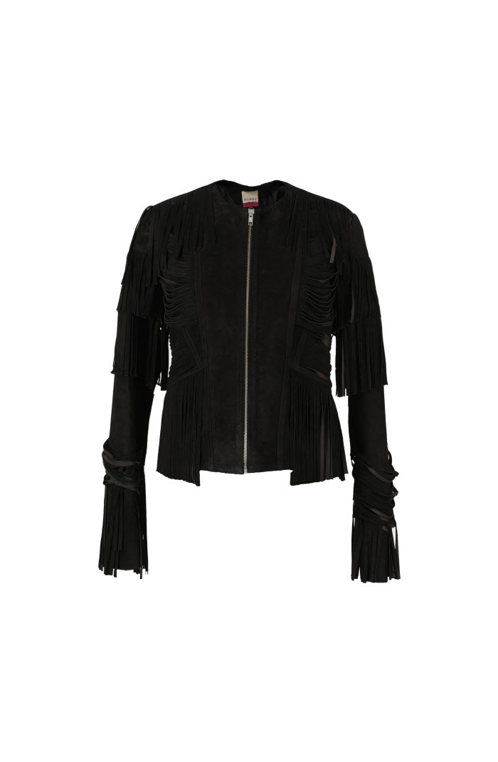 Aurora Suede Jacket Black