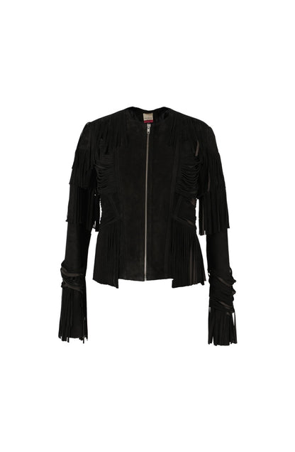 Aurora Suede Jacket Black