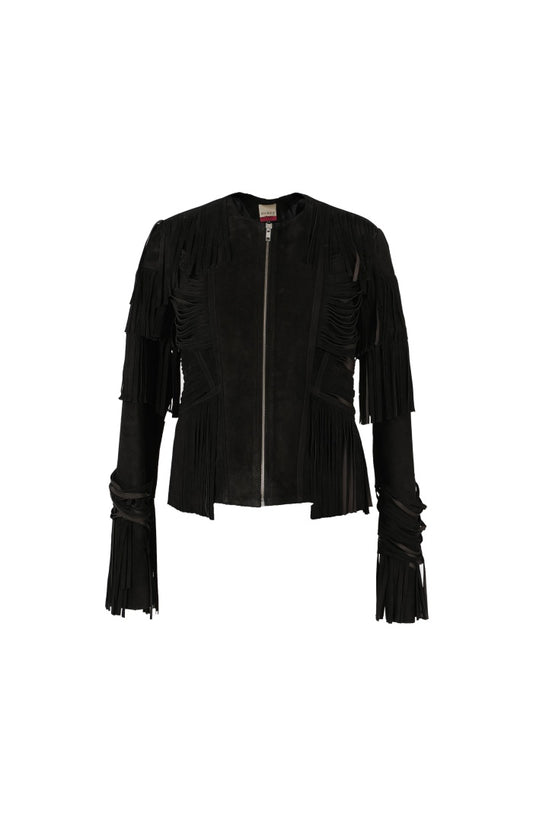Aurora Suede Jacket Black
